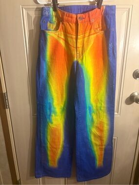 Jaded London x Sydney Carlson “Touch Me” Heatmap Jeans Size 28 Loose Straight